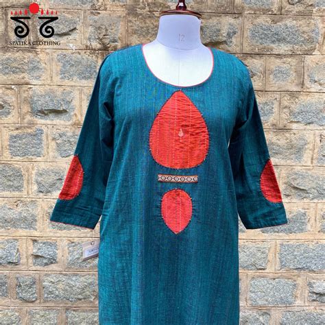 Kantha-Inlay Work Handcrafted Kurta – Spatika Clothing