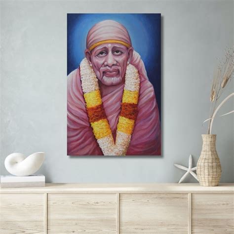 Online Buy Sai Baba Ki Painting For Living Room From Famous Art Gallery ...