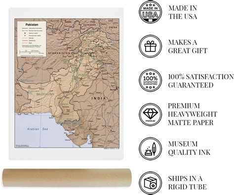 Buy HISTORIX 2009 Pakistan Map Poster - 18x24 Inch Map of Pakistan ...