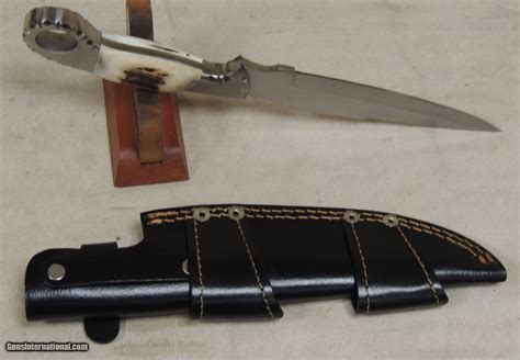 Sanity Knives Al Capone D2 Steel Knife w/ Stag Antler Handle