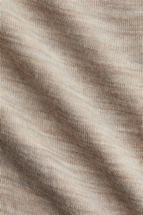 Merino wool jersey top - Beige marl - Kids | H&M IN