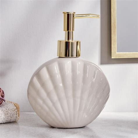 Buy Nova Santorini Ceramic Shell-Shaped Soap Dispenser - 300ml from ...