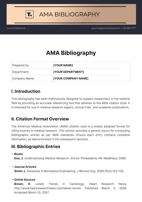Image result for AMA Bibliography Example
