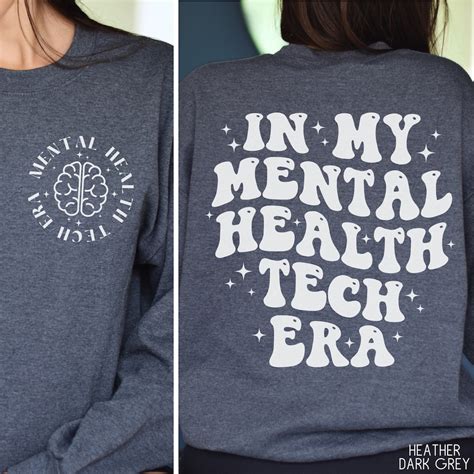 Psych Tech Sweatshirt, in My Mental Health Tech Era Shirt, Psychiatric Technician Gift ...
