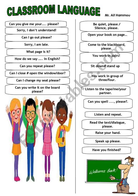 Image result for Classroom Language Lesson Plan