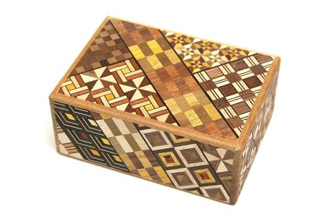 Hakone Parquet, Secret Box, 10 Times, Japanese Puzzle Box, 10 Steps ...