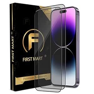 FIRST MART Military Grade Matte Anti-Glare Tempered Glass for iPhone 14 ...