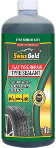 swiss gold Tubeless Tire Sealant 1 Liter Anti Puncture Auto Repair ...