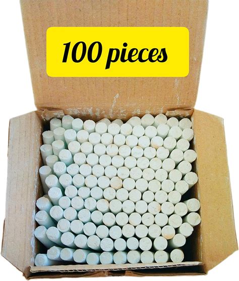 white colour chalk piece box pack of 100 pieces : Amazon.in: Home & Kitchen