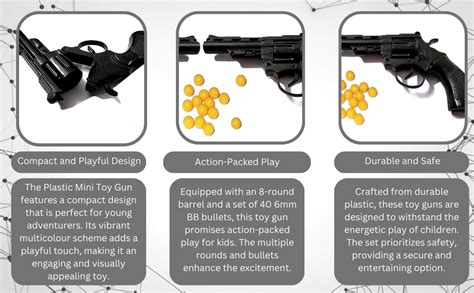 Shivsoft Plastic Mini Toy 009 Gun with 8 Rounds Barrel Toy Gun (Low ...