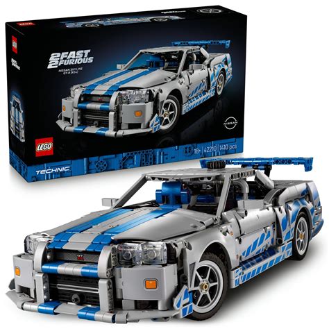 LEGO® Technic 2 Fast 2 Furious Nissan Skyline GT-R (R34) Car Model Kit ...