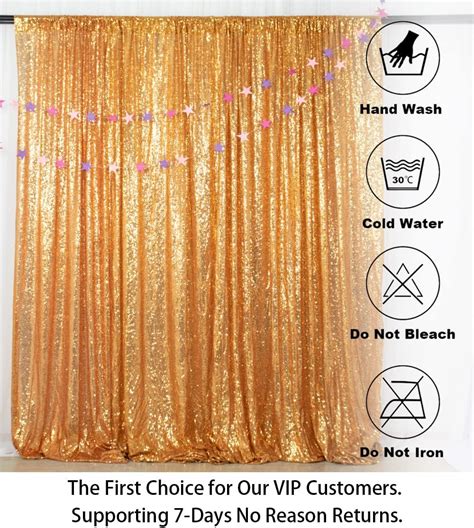Buy ShinyBeauty 6FTx6FT-Gold-Simple Sequin Photography Backdrop,Sequin ...