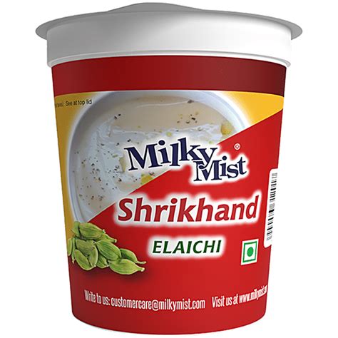 Buy Milky Mist Shrikhand Elaichi 400 Gm Cup Online At Best Price of Rs ...