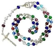 Buy CResha Jesus Cross Crucifix Rosary Prayer Stainless Steel, Bead ...