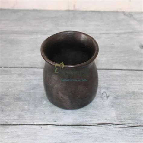 Manipur Black Pottery Water Mug | Handcrafted Longpi Serveware