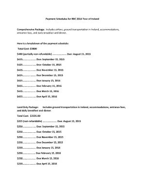 Fillable Online raleighboychoir Payment Schedules for RBC 2016 Tour of ...