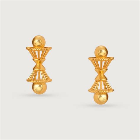 Ancestral Charms 22KT Gold Stud Earrings