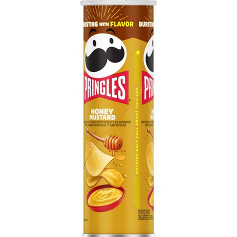 Pringles Honey Mustard Potato Crisps Chips, Lunch Snacks, 5.5 oz (Pack ...