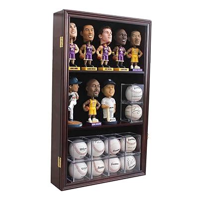 Buy Pro UV Display Case Cabinet Holder Wall Rack for Bobble Head ...
