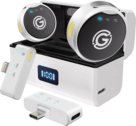 Amazon.com: NPTCL Wireless Lavalier Lapel Mini Microphone for iPhone ...