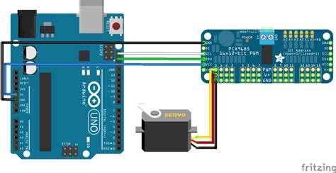 PCA9685 Arduino Sample Code 的图像结果