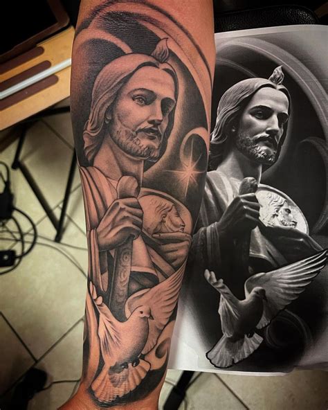 Jorge Hernandez on Instagram: "Tatuaje de san Judas Tadeo que me tocó ...