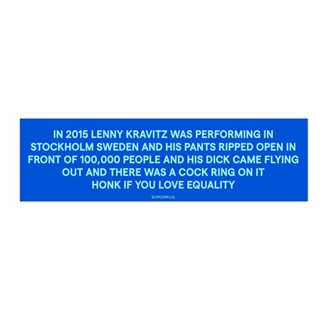 Lenny Kravitz Ripped Pants Bumper Sticker - Etsy