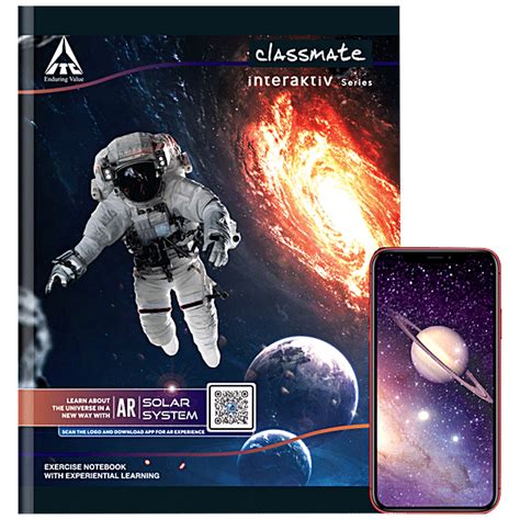 Buy Classmate Interaktiv AR Exercise Notebook - Unruled, 240 mm x 180 ...
