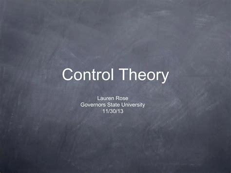 Control Theory 的图像结果