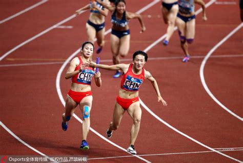 亚运女子4×100米预赛 中国小组第一晋级决赛_体育_腾讯网