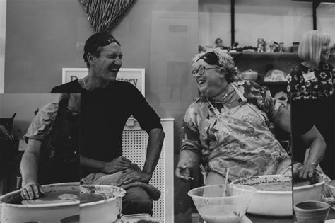 Dassett Pottery Blind fold Throwing with Celebrity Potter James Stead ...