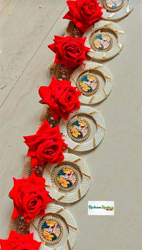 Beautiful Heavy Design Motifs Rose Floral, Radha Kishan Krishna Kanha ...