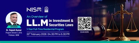 An Overview of LLM in Investment & Securities Laws - National Institute ...
