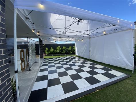 Event Hire Black & White Dance Floor | Sydney Event Hire Co