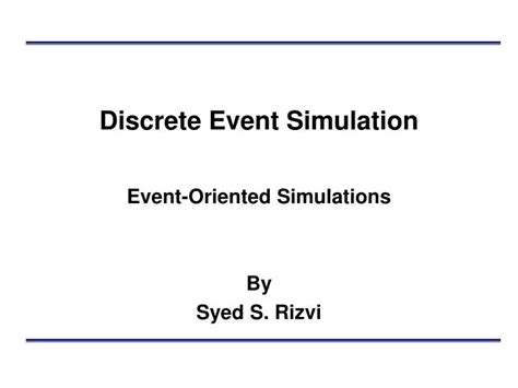 Discre Event Simulation 的图像结果