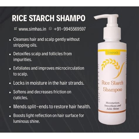 Buy Rice Starch Shampoo - For Clean, Shiny & Lustrous Hairs