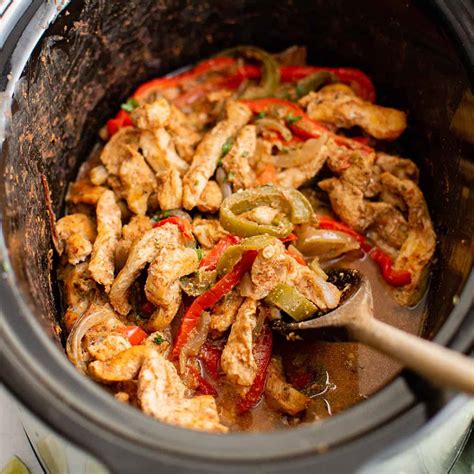 Crockpot Chicken Fajitas - The Salty Marshmallow