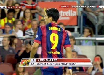 Luis Suárez debutó como jugador del Barça