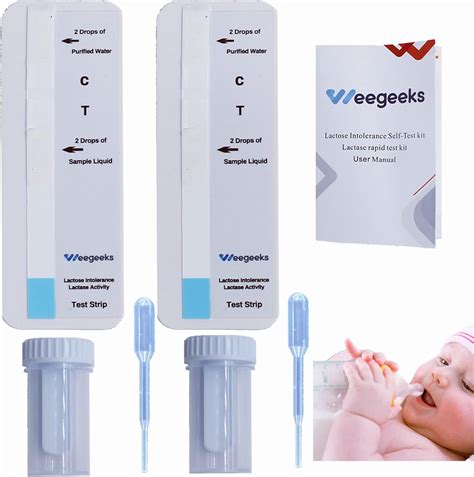 Amazon.com: 2Pcs Lactose Intolerance Test Strips at Home Lactase Activity Test Food Sensitivity ...