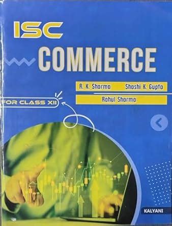 Kalyani ISC Commerce Textbook for Class 12 2025 : RK.Sharma: Amazon.in ...