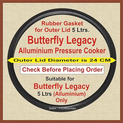 Buy Outer Lid Rubber Gasket for 5 Litre Butterfly Legacy Alluminium ...