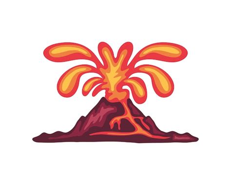 Vettori e Illustrazioni di Vulcano Eruzione Logo con download gratuito ...