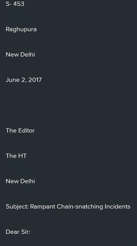7 You are Karthik / Krithika of Chennai. Of late, chain-snatching ...