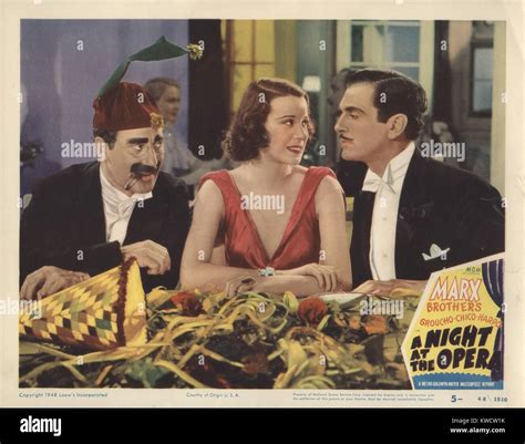 A NIGHT AT THE OPERA, from left: Groucho Marx, Kitty Carlisle, Walter ...