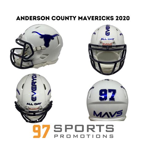 Anderson County Mavericks (TN) 2020 Mini Helmet - 97 Sports Promotions