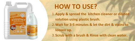 Zimmer Aufraumen POWERFUL KITCHEN CLEANER & DEGREASER Removes Oil, Food ...