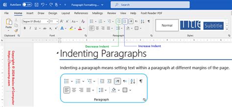 Paragraph Formatting 的图像结果