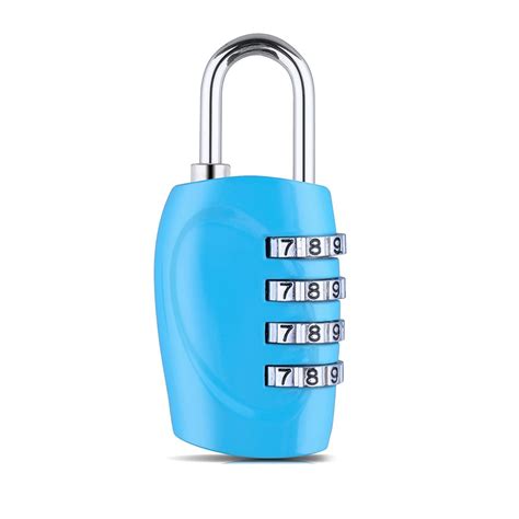 DOCOSS-4 Digit Metal Number Lock Bag Lock Small Travel Lock Luggage ...