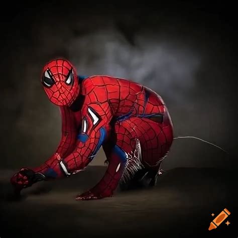 Brain rot spider-man cat on Craiyon