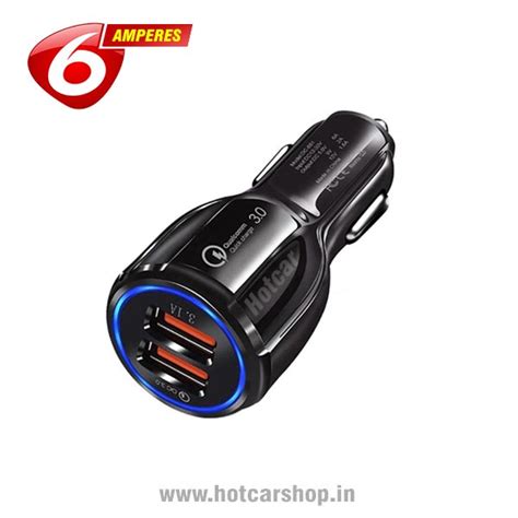 Universal Car Mobile Charger - 6 Amp Quick Charging Technology